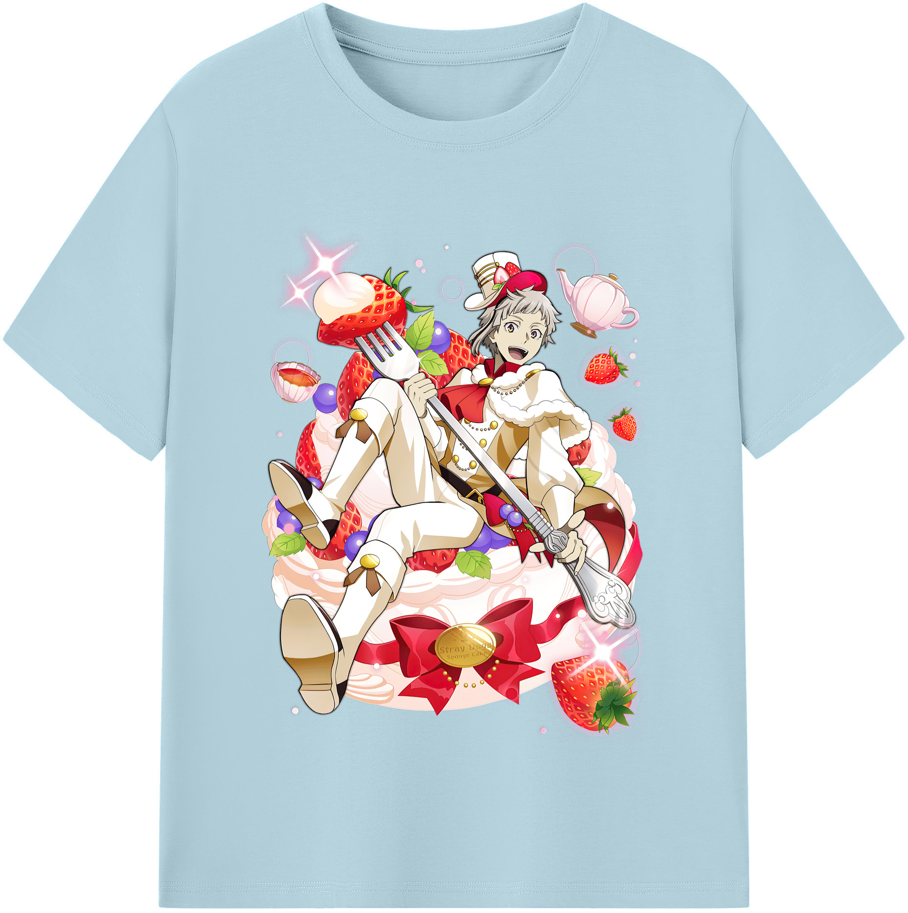 （画像用） 文豪ストレイドッグス Bungo Stray Dogs 綿100％半袖Tシャツ（フロントプリント）